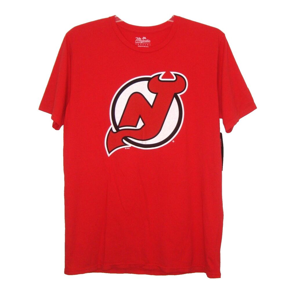 NWT Nico Hischier #13 New Jersey Devils NHLPA Men's Red Graphic T-Shirt